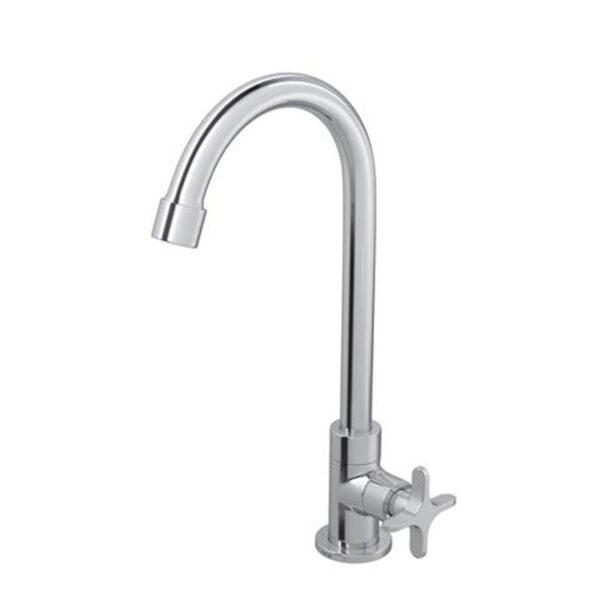 Torneira para Cozinha Flex Cromado de Mesa Bica Móvel