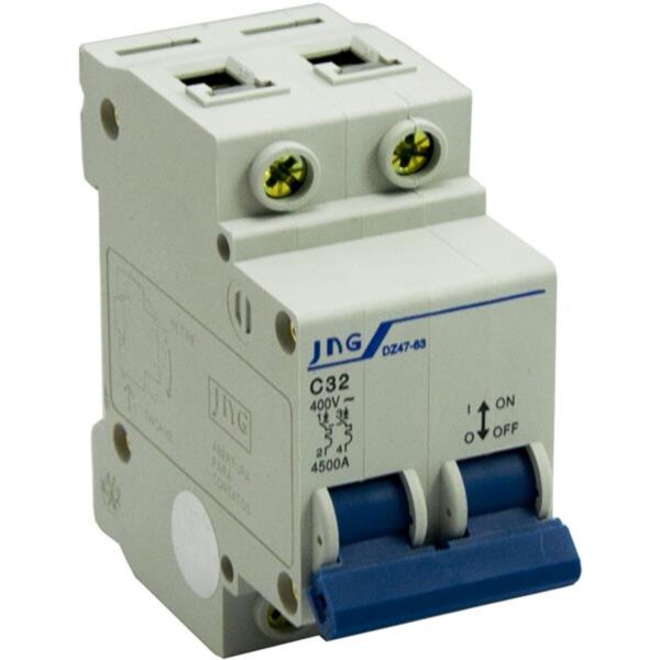 Mini Disjuntor Bipolar 32A Curva C JNG