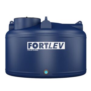 Caixa d’Água Polietileno Fortplus com Tampa Rosca Azul 5000L Fortlev