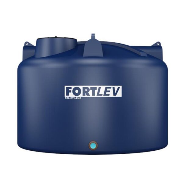 Caixa d’Água Polietileno Fortplus com Tampa Rosca Azul 10000L Fortlev
