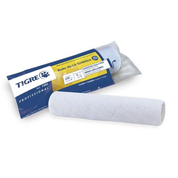 Rolo de Lã Sintético sem Suporte 1365 23cm Tigre