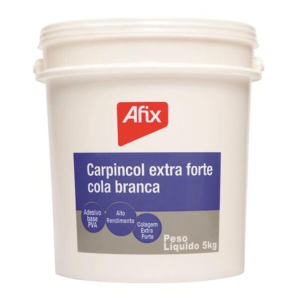 Cola PVA Extra Forte Branco 5Kg Afix