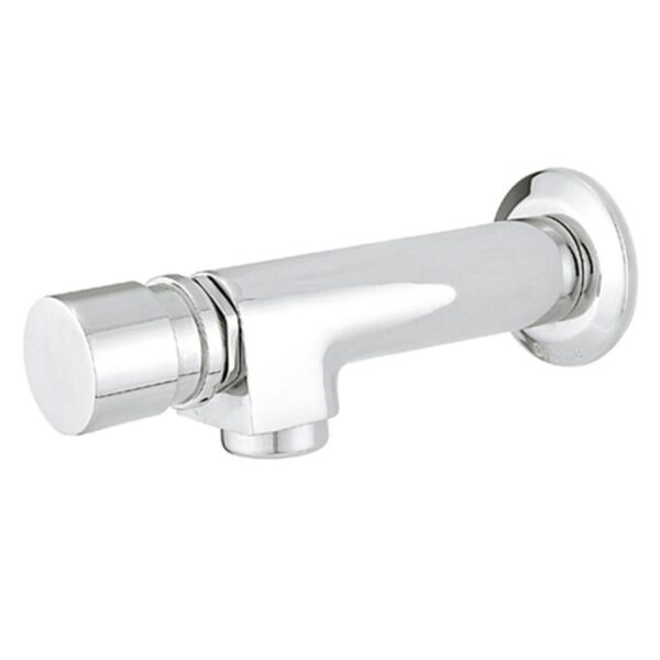 Torneira para Banheiro Parede Bica Reta Pressão Cromado Premium Romar