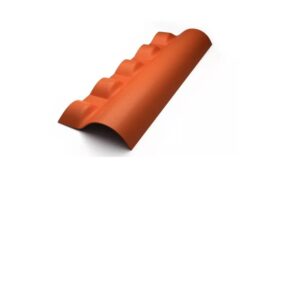 Cumeeira Colonial PVC Articulada Vermelha 36x88cm Lux Telhas