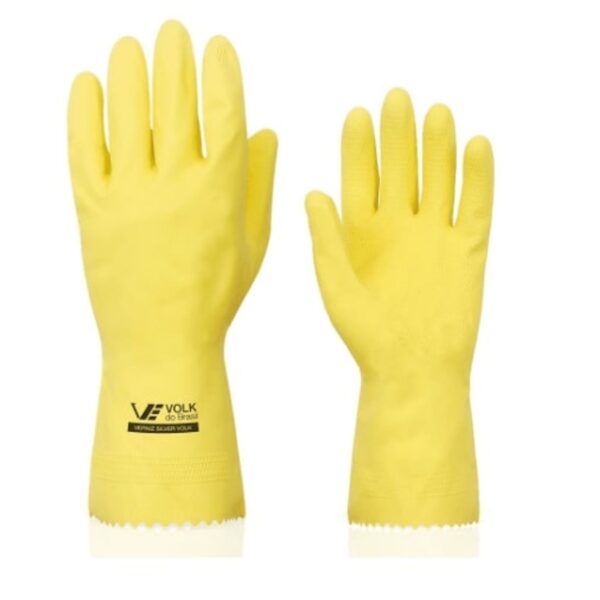 Luva Látex Amarela Silver Volk