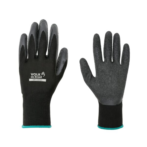 Luva Segurança Preto Grip Comfort Volk