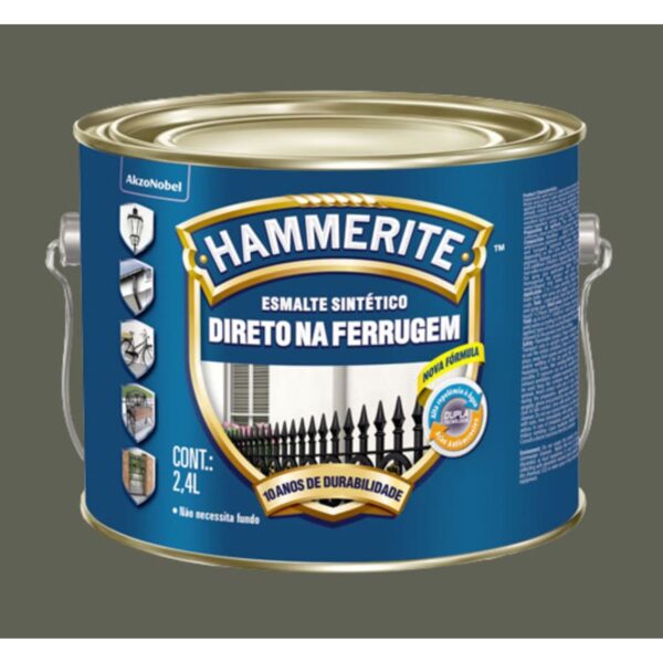 Esmalte Premium Sintético Brilhante Hammerite Cinza Coral