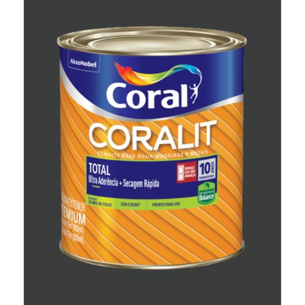 Esmalte Premium Base Água Brilhante Coralit 0,9L Coral