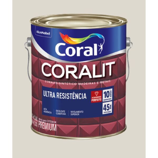 Esmalte Premium Sintético Acetinado Coralit 0,9L Coral