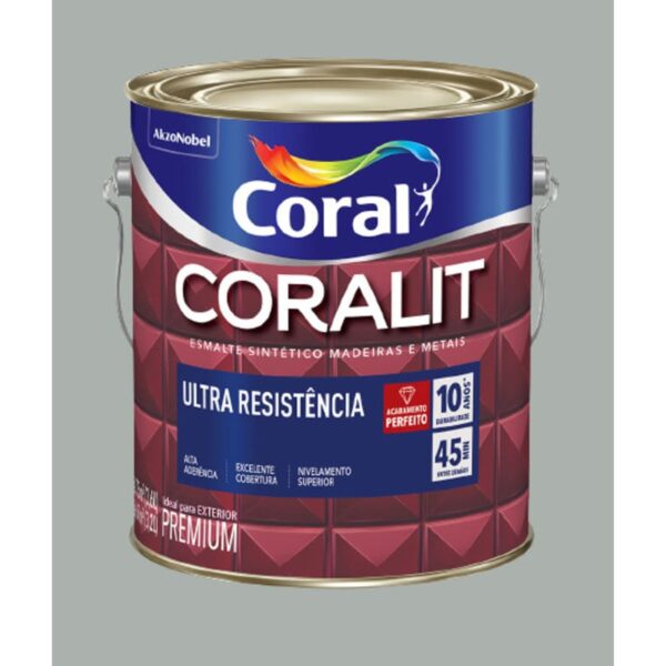 Esmalte Premium Sintético Brilhante Coralit 0,9L Coral