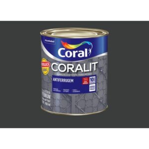 Esmalte Premium Sintético Brilhante Antiferrugem Preto Coral