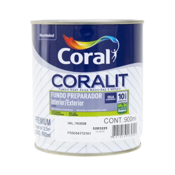 Fundo Preparador de Superfícies Branco Coral