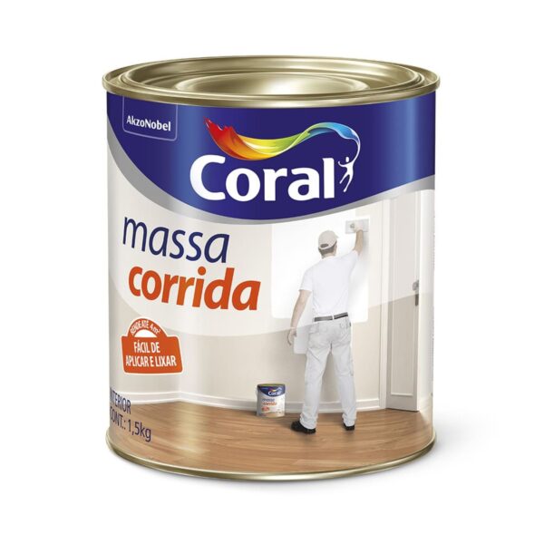 Massa Corrida 1,5Kg Coral