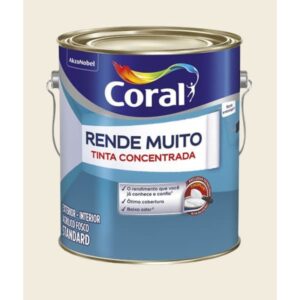 Tinta Standard Acrílica Fosco Rende Muito Branco 3,6L Coral