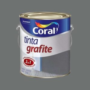 Esmalte Premium Sintético Fosco Grafite Cinza Claro Coral