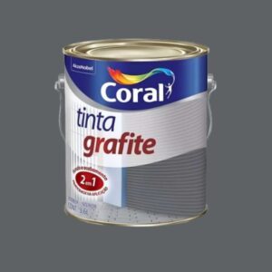 Esmalte Premium Sintético Fosco Grafite Cinza Escuro Coral