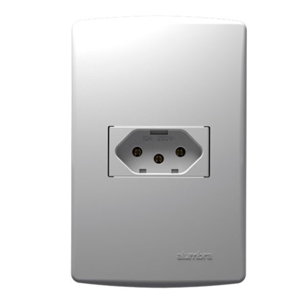 Conjunto Tomada 2P+T 10A 4×2 Biancopro Alumbra