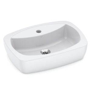 Cuba de Apoio Louça Retangular Thema Branca 50x36cm Incepa