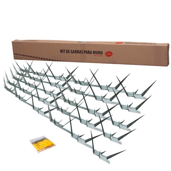 Kit Garra Muro Aço Galvanizado 1,2m Calhaforte