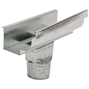 Emenda com Bocal Moldura Aço Corte 28 3″ Zincado Calhaforte