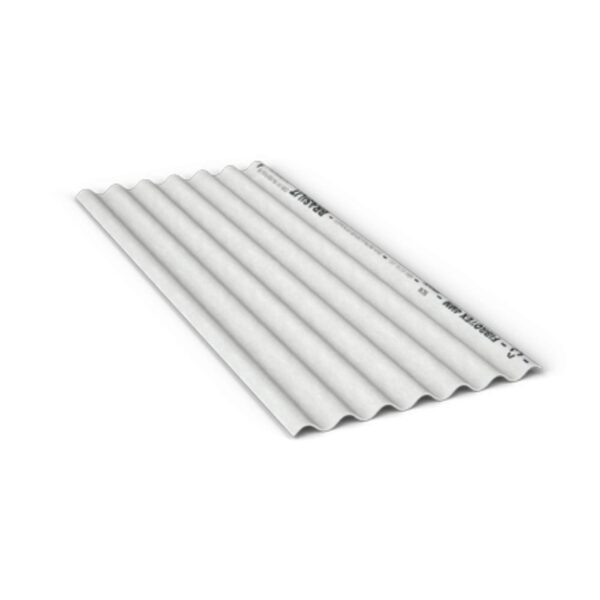 Telha Ondulada Fibrocimento Hidrofugada Cinza 6mm 2,44×1,1m Brasilit