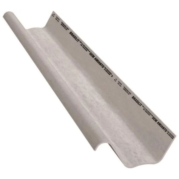 Telha Kalheta Fibrocimento Hidrofugada Cinza 8mm 5m Brasilit