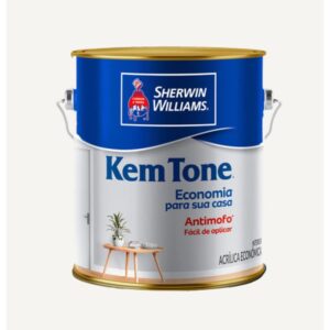 Tinta Econômica Acrílica Fosco Kemtone Branco 3,6L