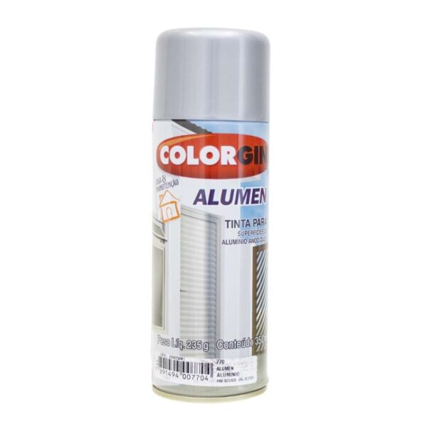 Tinta Spray Alumen 350ml Colorgin