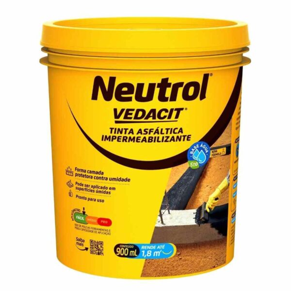 Pintura Asfáltica Impermeabilizante Neutrol Acqua Pro Vedacit