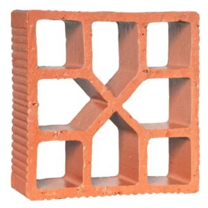 Elemento Vazado Cerâmico Reto 18x18x6,8cm Martins