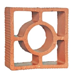 Elemento Vazado Cerâmico Reto 18x18x6,8cm Martins