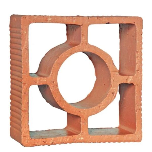 Elemento Vazado Cerâmico Reto 18x18x6,8cm Martins