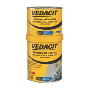 Adesivo Estrutural Epóxi Compound 1Kg Vedacit