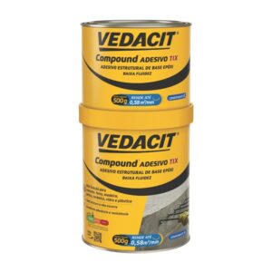 Adesivo Estrutural Epóxi Compound Tix 1Kg Vedacit