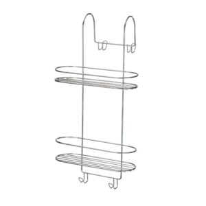 Porta Shampoo Duplo para Banheiro Aço Inox 44,5cm Arthi