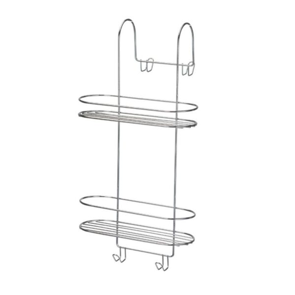 Porta Shampoo Duplo para Banheiro Aço Inox 44,5cm Arthi