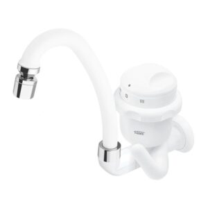 Torneira Elétrica Bica Alta de Parede Branca Fame 220V 5400W Fame