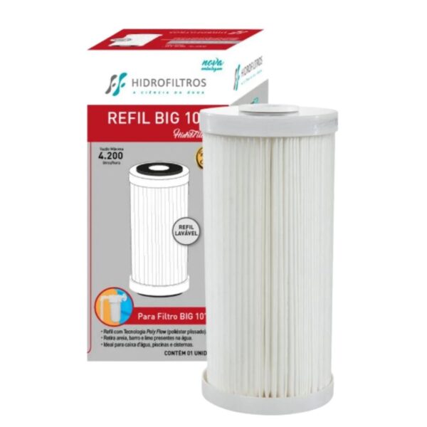 Refil para Filtro Big Poe 10 4200L/H Condominial Hidrofiltros