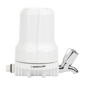 Filtro com Torneira e Carvão Ativado Branco 5″ 80L/H Hidrofiltros