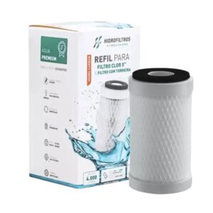 Refil para Filtro Bebedouro com Carvão Ativado 5″ 80L/H Hidrofiltros