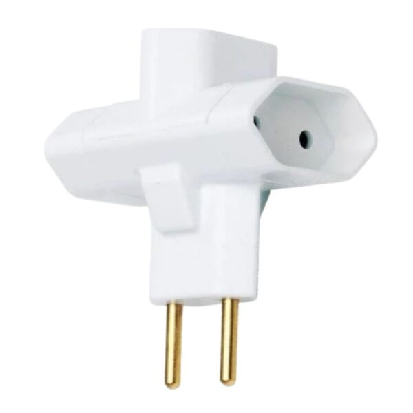 Plugue Benjamim 2P 10A 250V Ilumi