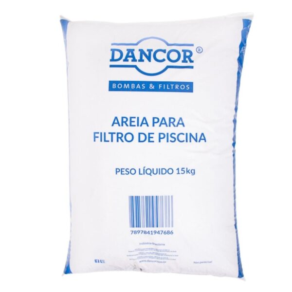 Areia para Filtro de Piscina 15kg Dancor