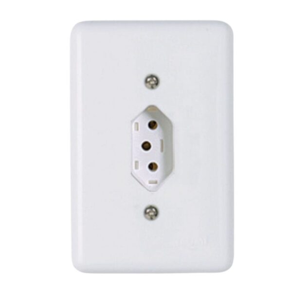 Conjunto Tomada 2P+T 10A 4×2 Stylus Ilumi