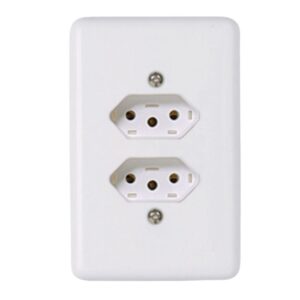 Conjunto 2 Tomadas 2P+T 10A 4×2 Stylus Ilumi