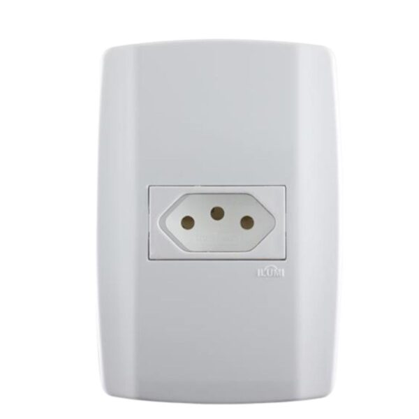 Conjunto Tomada 2P+T 10A 4×2 Slim Ilumi