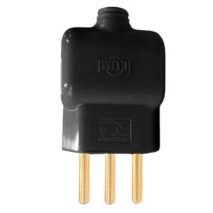 Plugue Móvel Prensa Cabo 2 Pólos + Terra 10A 250V Ilumi