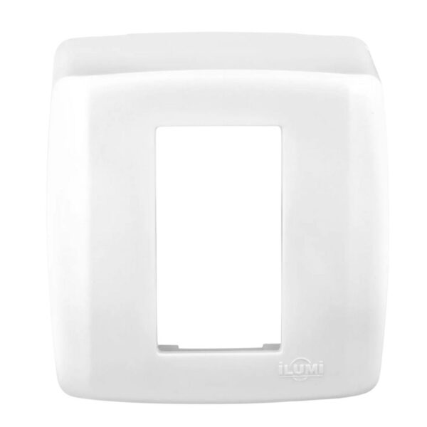 Caixinha de Sobrepor Branca 1 Posto Slim Ilumi