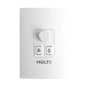 Controle Ventilador de Teto Embutir 1 Lâmpada Multicraft