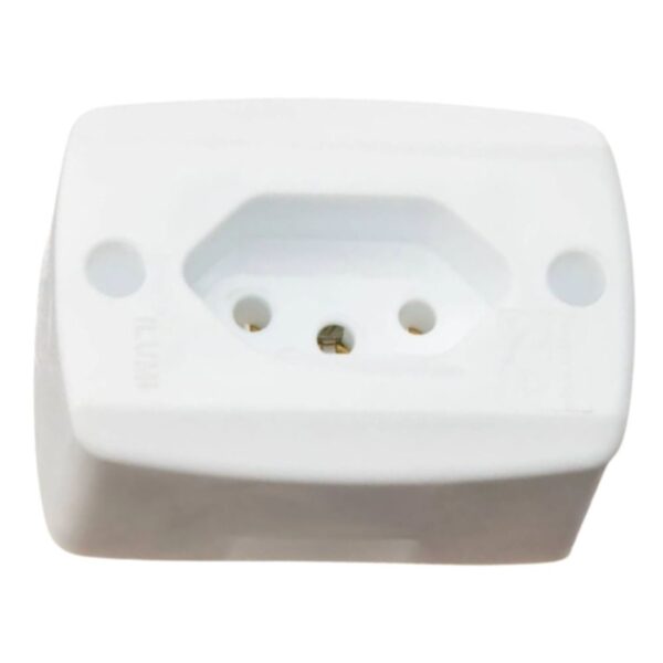 Conjunto Tomada 2P+T 10A Retangular Ilumi