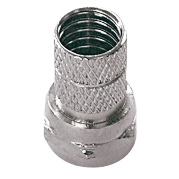 Conector Metálico com Rosca RG59U Niquelado Interneed